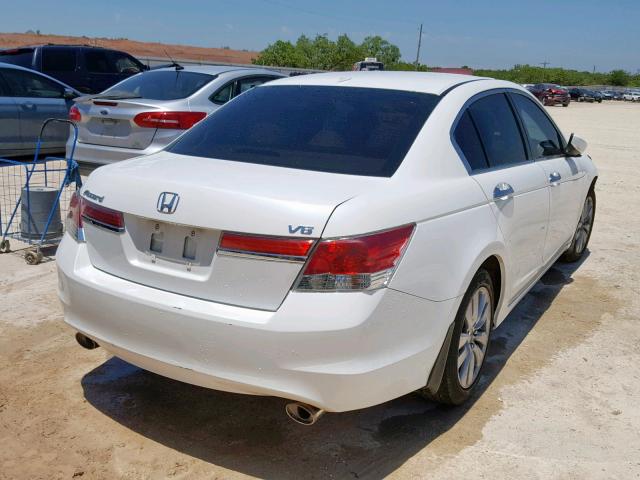 1HGCP3F83CA026552 - 2012 HONDA ACCORD EXL WHITE photo 4