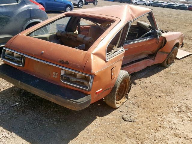 JT2RA44L9B0010716 - 1981 TOYOTA CELICA GT ORANGE photo 4