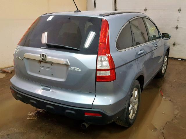 5J6RE48779L004005 - 2009 HONDA CR-V EXL BLUE photo 4