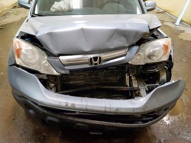 5J6RE48779L004005 - 2009 HONDA CR-V EXL BLUE photo 7