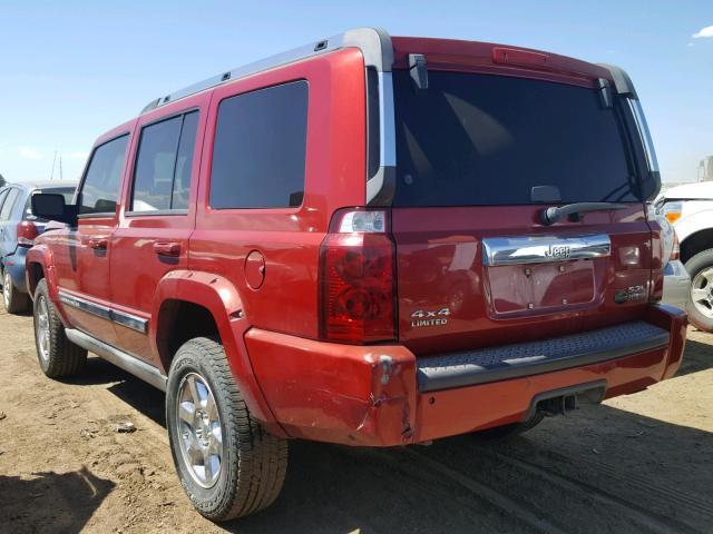 1J8HG58276C266911 - 2006 JEEP COMMANDER 红色 照片 3