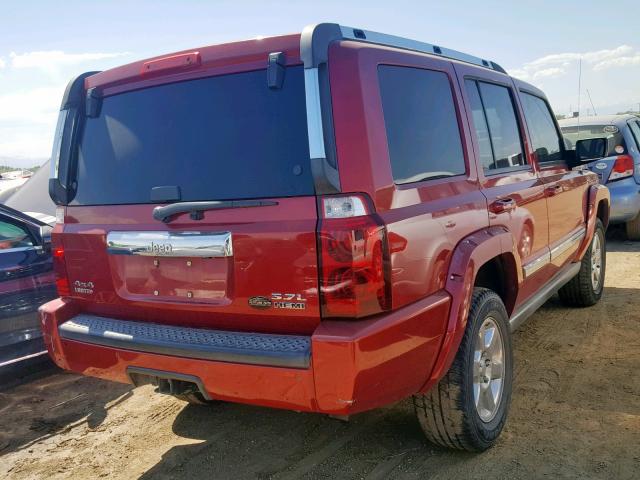 1J8HG58276C266911 - 2006 JEEP COMMANDER 红色 照片 4