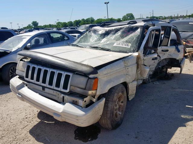 1J4GZ78S9TC186976 - 1996 JEEP GRAND CHER WHITE photo 2