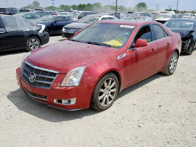 1G6DT57V380166633 - 2008 CADILLAC CTS HI FEA RED photo 2