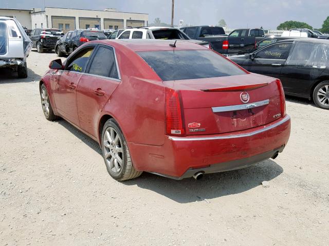 1G6DT57V380166633 - 2008 CADILLAC CTS HI FEA RED photo 3