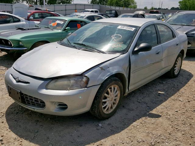 1C3EL46X12N270616 - 2002 CHRYSLER SEBRING LX BLUE photo 2