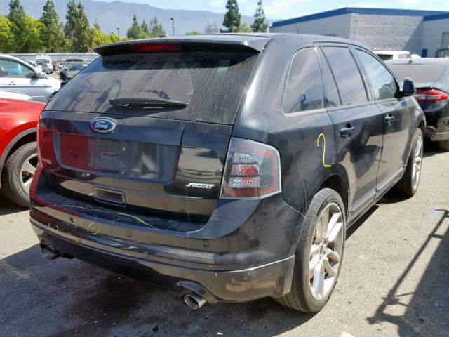 2FMDK3AC5ABA24621 - 2010 FORD EDGE SPORT BLACK photo 4