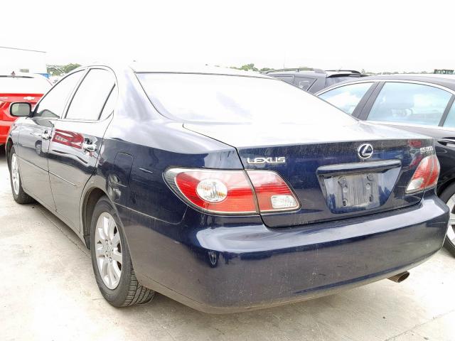 JTHBF30GX25030374 - 2002 LEXUS ES 300 BLUE photo 3