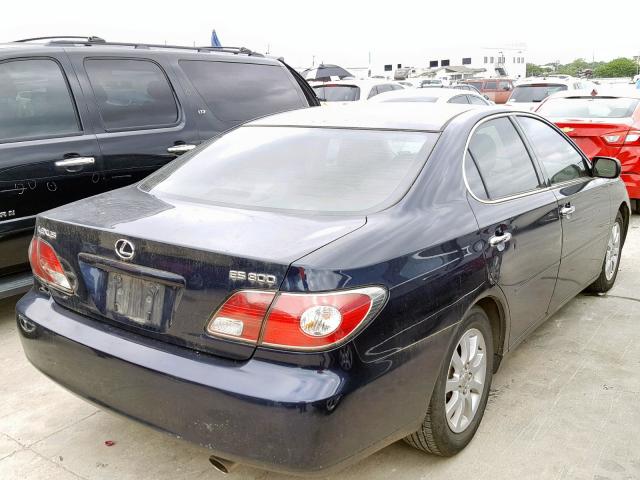 JTHBF30GX25030374 - 2002 LEXUS ES 300 BLUE photo 4