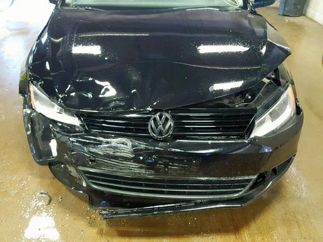 3VW2K7AJ1DM266114 - 2013 VOLKSWAGEN JETTA BASE BLACK photo 7