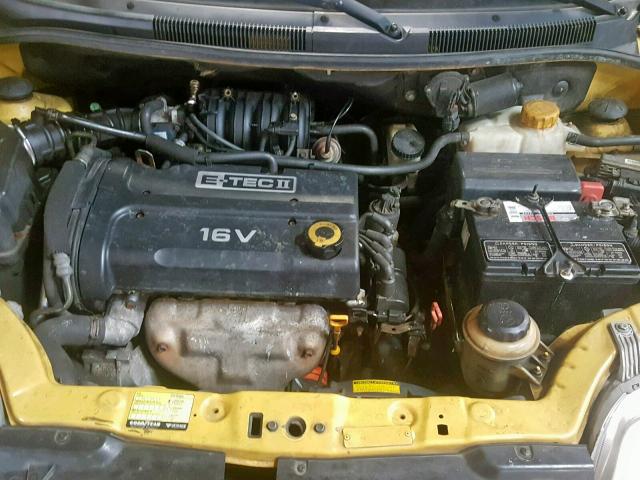 KL1TD666X6B571001 - 2006 CHEVROLET AVEO BASE Sarı foto 7