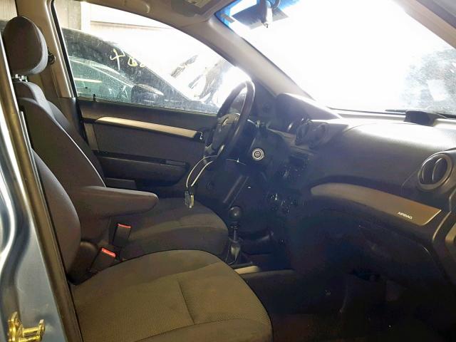 KL1TD566X7B057161 - 2007 CHEVROLET AVEO BASE Mavi foto 5