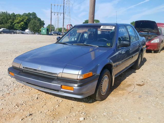 1HGCA5543HA020060 - 1987 HONDA ACCORD LXI BLUE photo 2