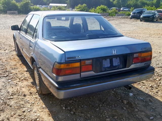 1HGCA5543HA020060 - 1987 HONDA ACCORD LXI BLUE photo 3