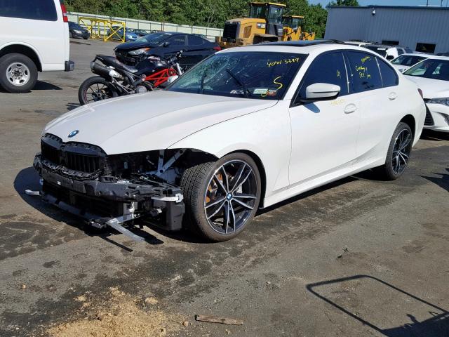 WBA5R7C53KAJ80807 - 2019 BMW 330XI WHITE photo 2