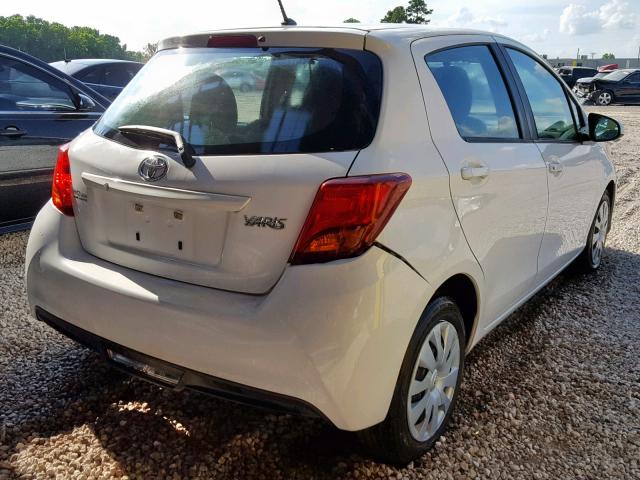 VNKKTUD36GA058539 - 2016 TOYOTA YARIS L WHITE photo 4