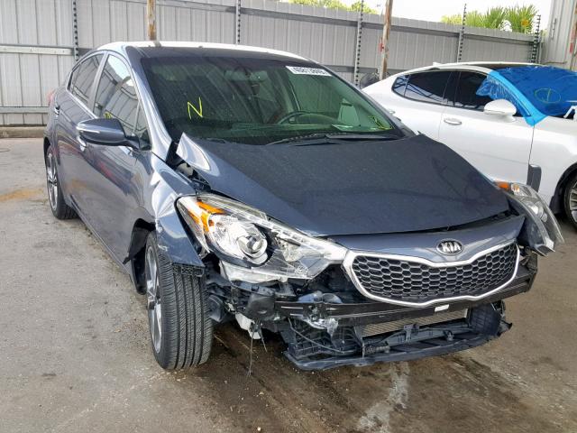 KNAFX4A86G5485644 - 2016 KIA FORTE EX GRAY photo 1