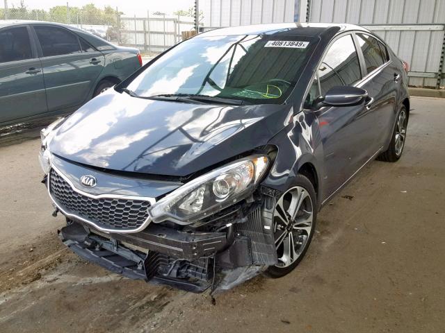 KNAFX4A86G5485644 - 2016 KIA FORTE EX GRAY photo 2