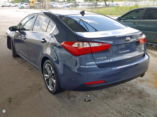 KNAFX4A86G5485644 - 2016 KIA FORTE EX GRAY photo 3