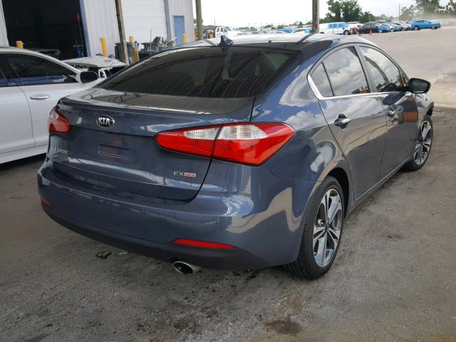 KNAFX4A86G5485644 - 2016 KIA FORTE EX GRAY photo 4