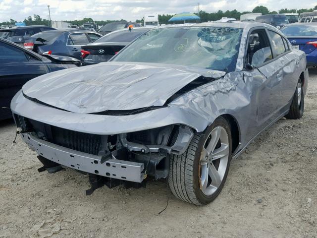 2C3CDXHG4JH134717 - 2018 DODGE CHARGER SX SILVER photo 2