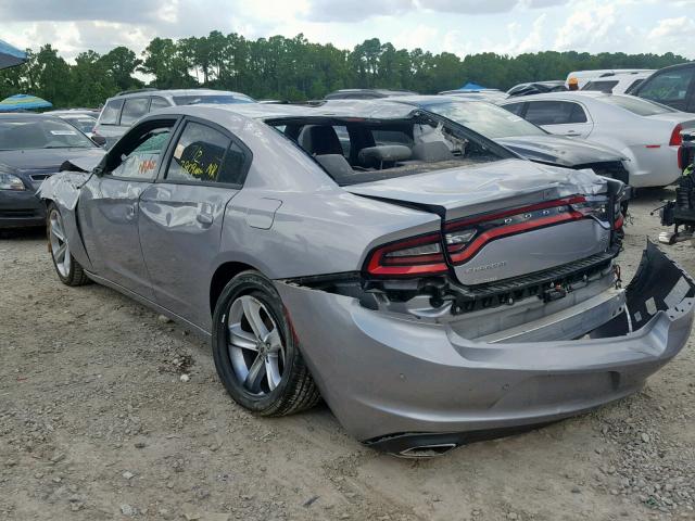 2C3CDXHG4JH134717 - 2018 DODGE CHARGER SX SILVER photo 3