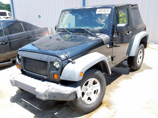 1J4FA24188L646591 - 2008 JEEP WRANGLER X BLACK photo 2