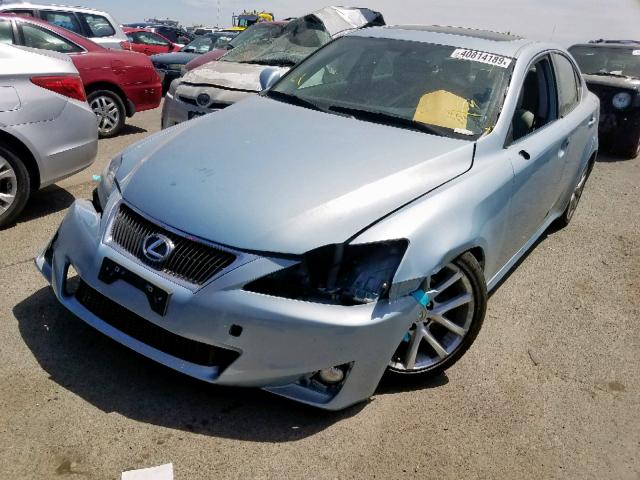 JTHBF5C2XB5150669 - 2011 LEXUS IS 250 BLUE photo 2