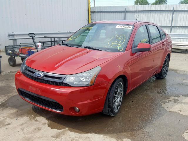 1FAHP3GN1AW271350 - 2010 FORD FOCUS SES RED photo 2