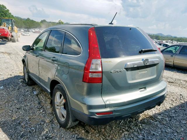 JHLRE3H71BC002209 - 2011 HONDA CR-V EXL GREEN photo 3