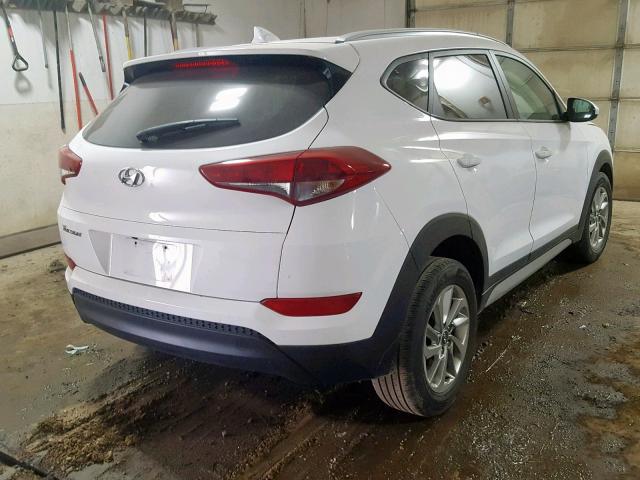 KM8J33A46JU656014 - 2018 HYUNDAI TUCSON SEL WHITE photo 4