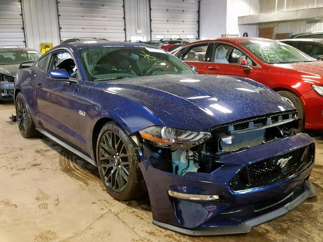 1FA6P8CF0K5112961 - 2019 FORD MUSTANG GT BLUE photo 1