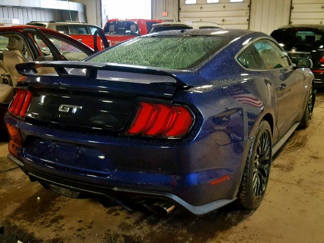 1FA6P8CF0K5112961 - 2019 FORD MUSTANG GT BLUE photo 4