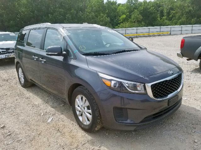 KNDMB5C13F6059787 - 2015 KIA SEDONA LX CHARCOAL photo 1