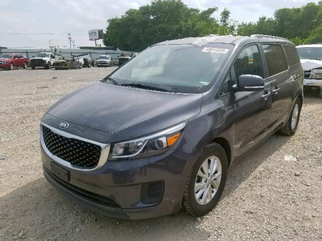 KNDMB5C13F6059787 - 2015 KIA SEDONA LX CHARCOAL photo 2