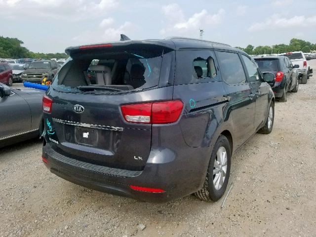 KNDMB5C13F6059787 - 2015 KIA SEDONA LX CHARCOAL photo 4