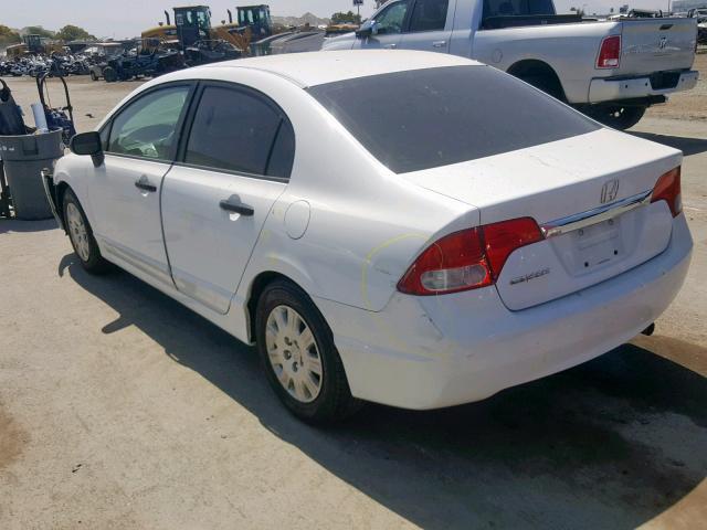 19XFA1F33BE046933 - 2011 HONDA CIVIC VP WHITE photo 3