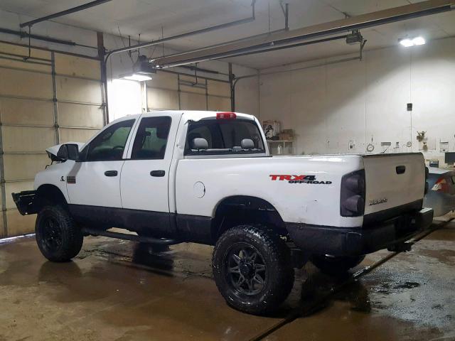 3D7KS28A58G224535 - 2008 DODGE RAM 2500 S თეთრი ფოტო 3