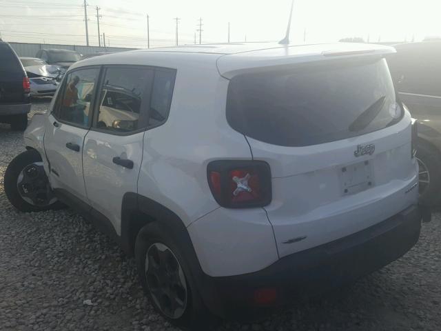 ZACCJAAT2FPC31591 - 2015 JEEP RENEGADE S WHITE photo 3