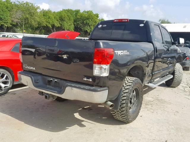 5TFUM5F12BX017377 - 2011 TOYOTA TUNDRA DOU BLACK photo 4