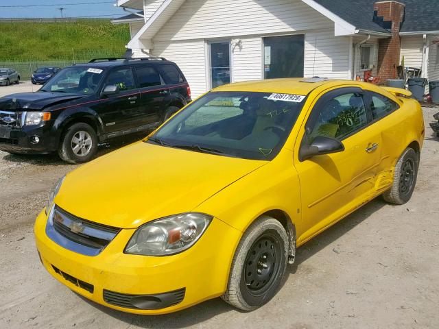 1G1AT18H997234260 - 2009 CHEVROLET COBALT LT YELLOW photo 2