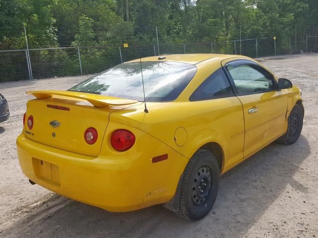 1G1AT18H997234260 - 2009 CHEVROLET COBALT LT YELLOW photo 4