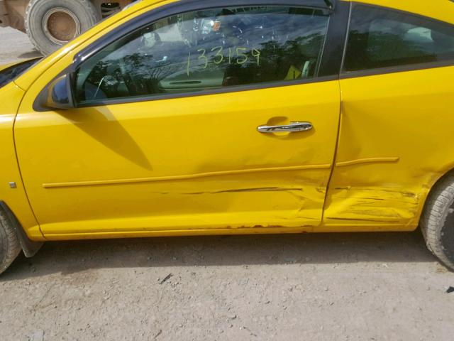 1G1AT18H997234260 - 2009 CHEVROLET COBALT LT YELLOW photo 9