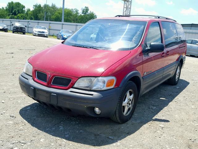 1GMDX03E9YD176968 - 2000 PONTIAC MONTANA MAROON photo 2