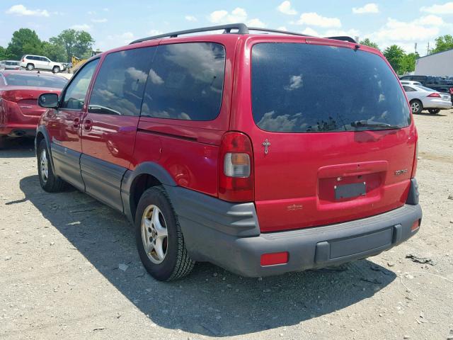 1GMDX03E9YD176968 - 2000 PONTIAC MONTANA MAROON photo 3