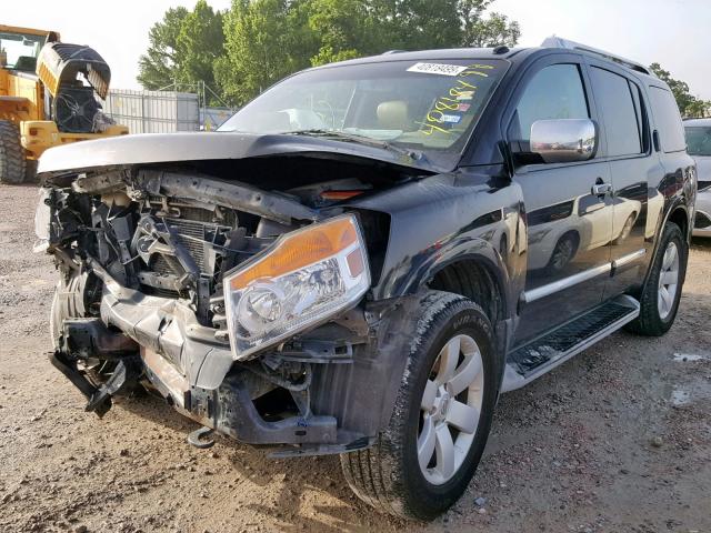 5N1BA0ND4BN624578 - 2011 NISSAN ARMADA SV BLACK photo 2