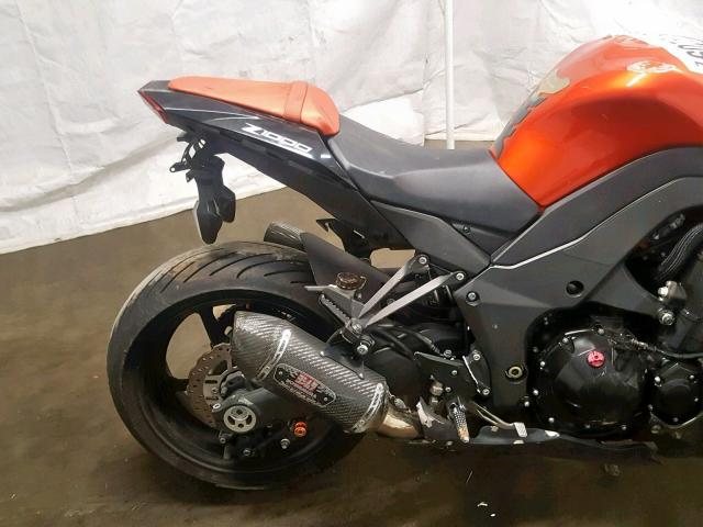 JKAZRCD10CA027628 - 2012 KAWASAKI ZR1000 D ORANGE photo 6