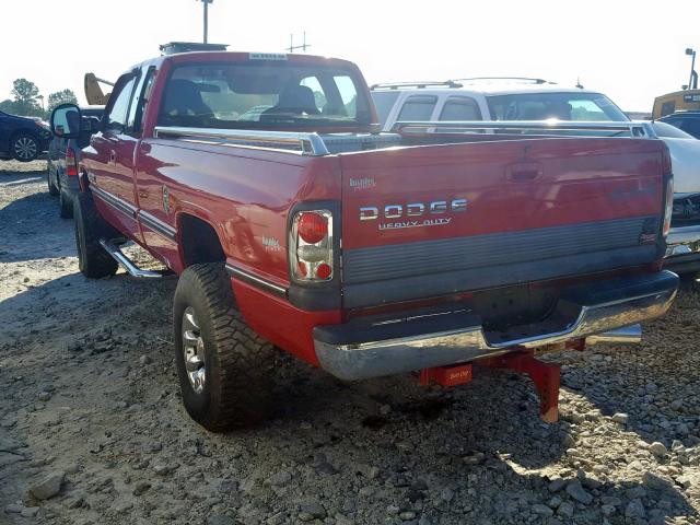 1B7KF23C2TJ108336 - 1996 DODGE RAM 2500 RED photo 3