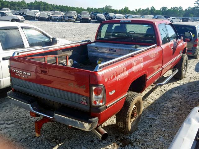 1B7KF23C2TJ108336 - 1996 DODGE RAM 2500 RED photo 4