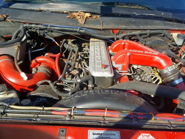 1B7KF23C2TJ108336 - 1996 DODGE RAM 2500 RED photo 7